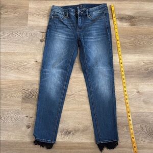 White House Black Market Blue skinny jeans